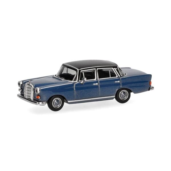 Herpa 430739-004 1/87 Ölçek, Mercedes-Benz 200 Kırlangıç Kasa, Mavi-Beyaz, Sergilemeye Hazır Model Araç