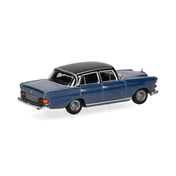Herpa 430739-004 1/87 Ölçek, Mercedes-Benz 200 Kırlangıç Kasa, Mavi-Beyaz, Sergilemeye Hazır Model Araç