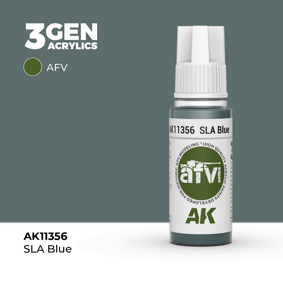 AK 11356 17 ml. SLA Blue, AFV Serisi 3GEN Akrilik Model Boyası