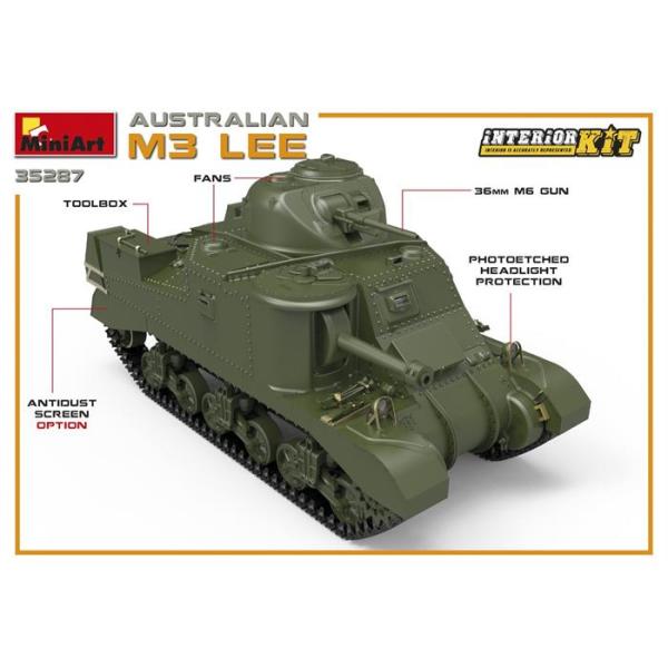 MiniArt Avustralya M3-Lee Interior Kit