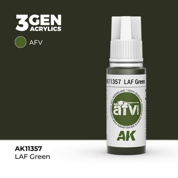 AK 11357 17 ml. LAF Green, AFV Serisi 3GEN Akrilik Model Boyası