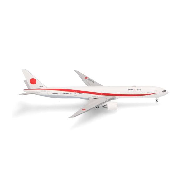 Herpa 532778-001 1/500 Ölçek, 777-300ER Japonya Hava Savunma Kuvvetleri (JASDF), Metal, Sergilemeye Hazır Model Yolcu Uçağı
