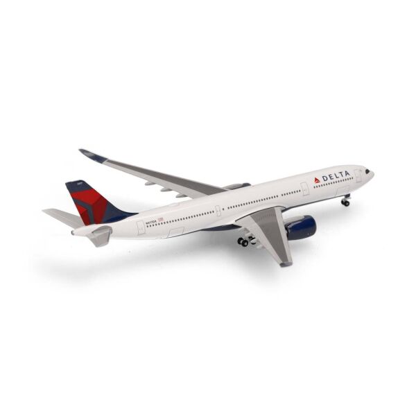 Herpa 533515-001 1/500 Ölçek, Delta Hava Yolları Airbus A330-900neo - N417DX, Metal, Sergilemeye Hazır Model Yolcu Uçağı