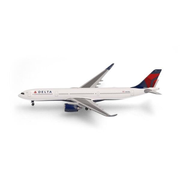 Herpa 533515-001 1/500 Ölçek, Delta Hava Yolları Airbus A330-900neo - N417DX, Metal, Sergilemeye Hazır Model Yolcu Uçağı