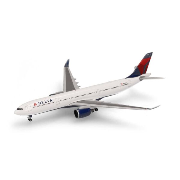 Herpa 533515-001 1/500 Ölçek, Delta Hava Yolları Airbus A330-900neo - N417DX, Metal, Sergilemeye Hazır Model Yolcu Uçağı