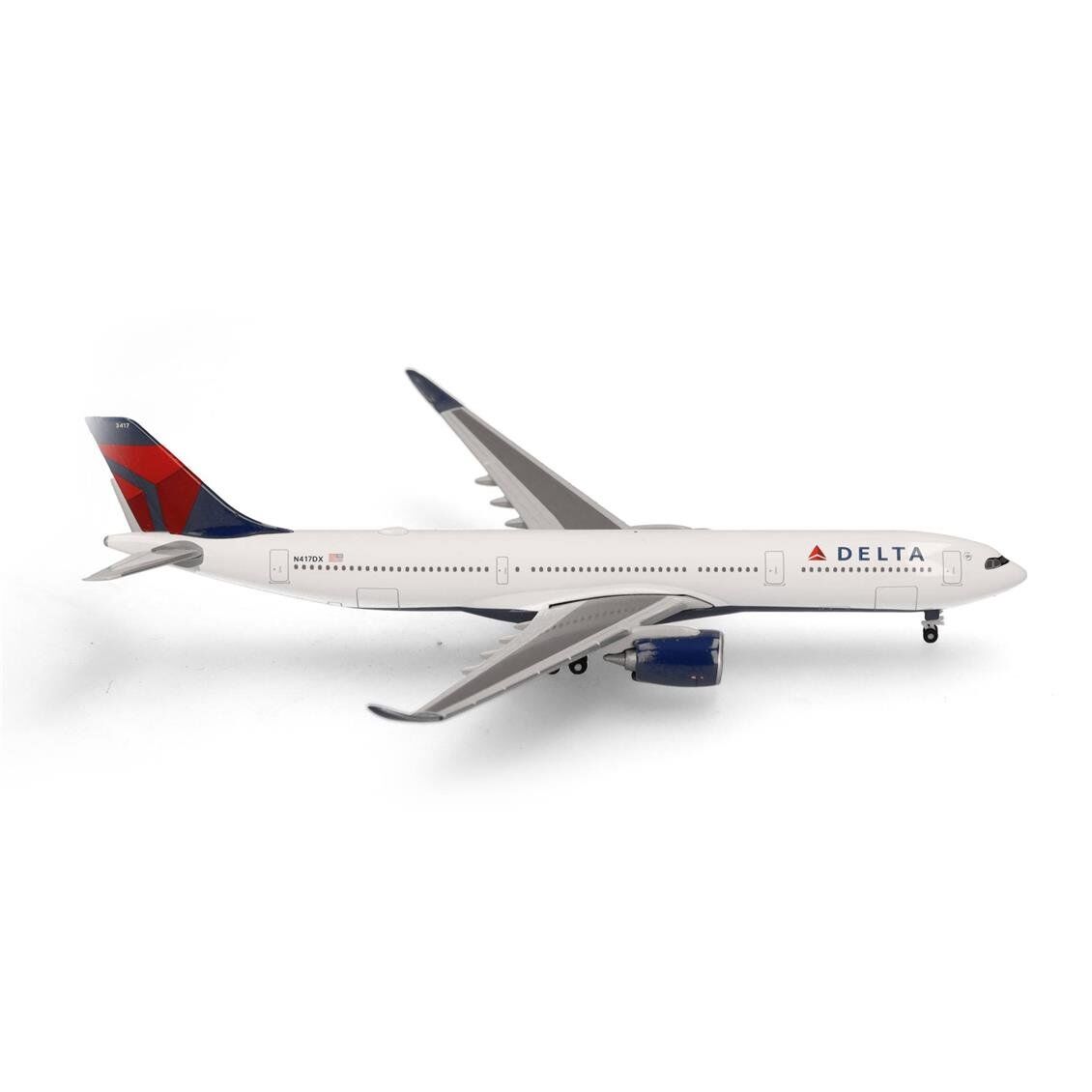 Herpa 533515-001 1/500 Ölçek, Delta Hava Yolları Airbus A330-900neo - N417DX, Metal, Sergilemeye Hazır Model Yolcu Uçağı