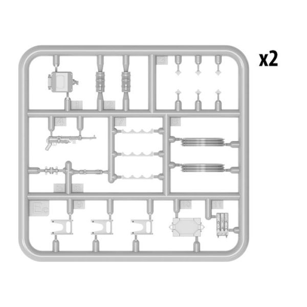 MiniArt StuG III Ausf. G Feb 1943 Alkett Prod. Interior Kit.