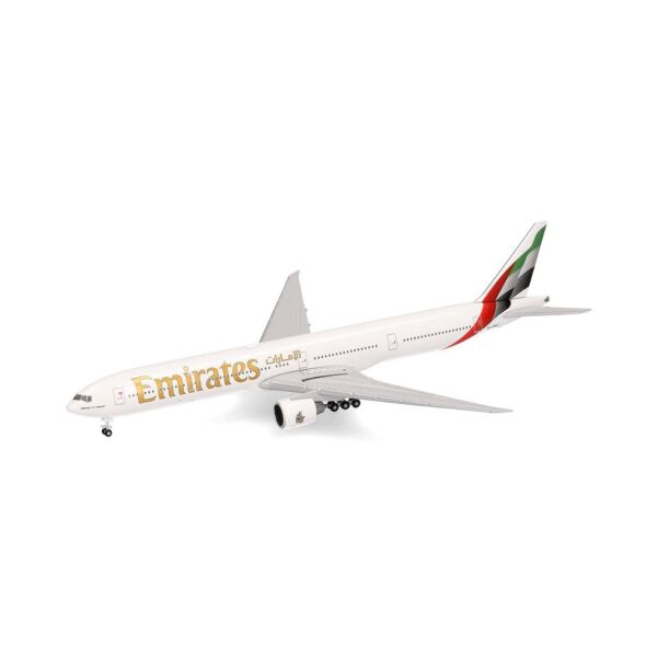 Herpa 537674 1/500 Ölçek, Emirates Boeing 777-300ER, 2023 boyama paternli,  A6-ENV, Metal, Sergilemeye Hazır Model Yolcu Uçağı