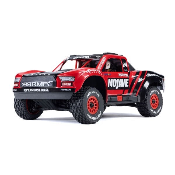 ARRMA 1/16 MOJAVE GROM 4X4 RTR Brushed Desert Truck (Pil + Şarj Dahil) Kırmızı