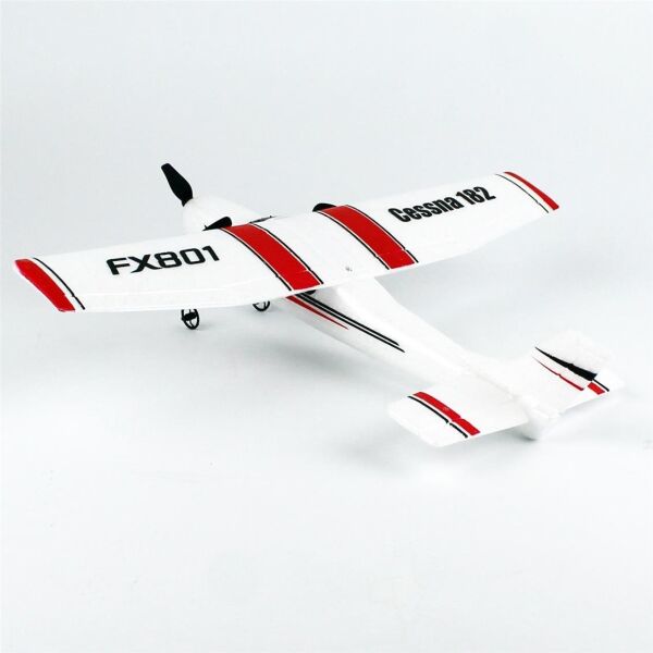 FX801 Cessna 182, 40 cm. Kanat, 30 cm. Epo Gövdeli, 3.7 Volt 300 mAh Batarya, Usb Şarj Aletli, 3 Kanallı 2.4Ghz Uzaktan Kumanda