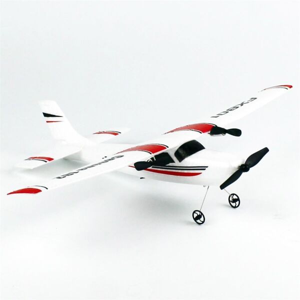 FX801 Cessna 182, 40 cm. Kanat, 30 cm. Epo Gövdeli, 3.7 Volt 300 mAh Batarya, Usb Şarj Aletli, 3 Kanallı 2.4Ghz Uzaktan Kumanda