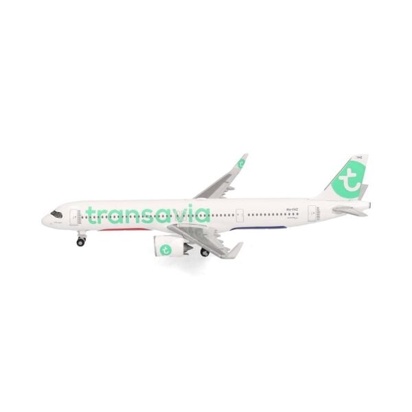 Herpa 537841 1/500 Ölçek, Transavia Airbus A321neo, PH-YHZ, Metal, Sergilemeye Hazır Model Yolcu Uçağı