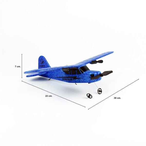 FX803 Piper Cup J3, 30 cm. Kanat, 23 cm. Epo Gövdeli, 3.7 Volt 150 mAh Batarya, Usb Şarj Aletli, 3 Kanallı 2.4Ghz Uzaktan Kuman