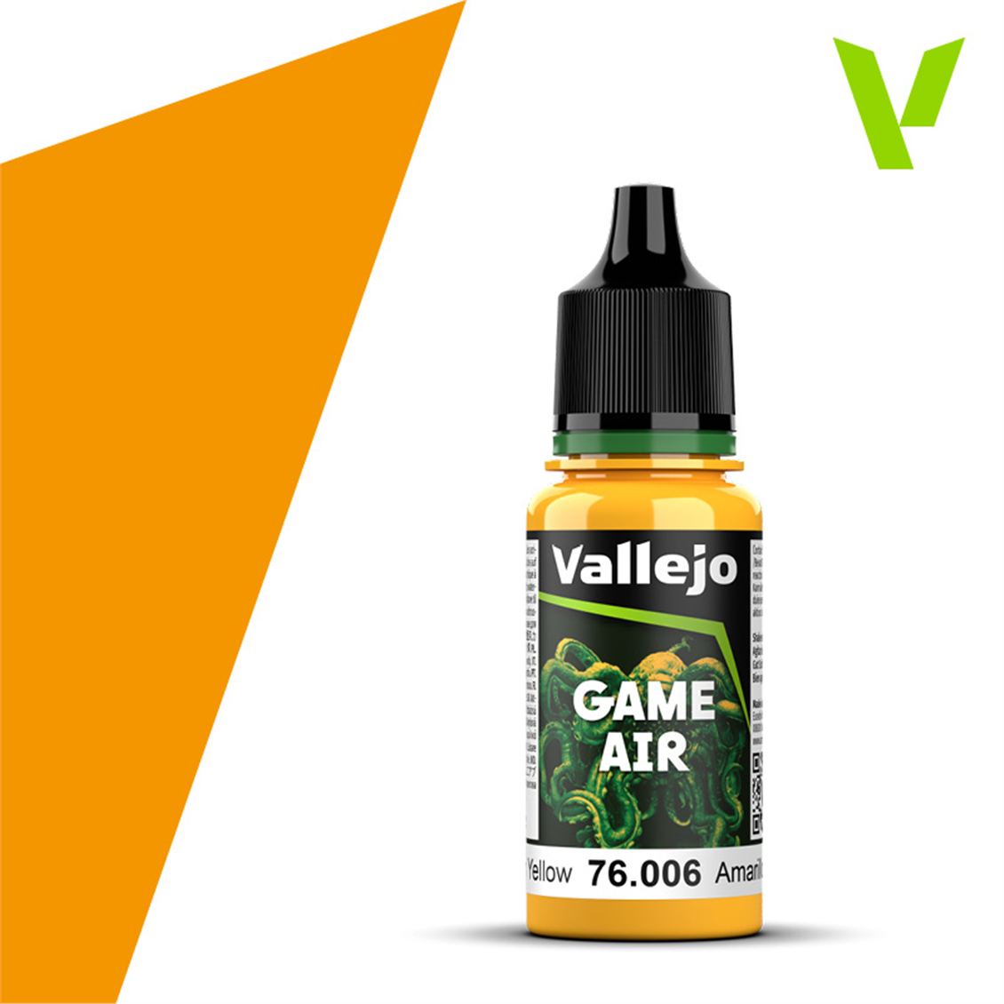 Vallejo 76006 18 ml. Sun Yellow, Model Air Serisi Model Boyası