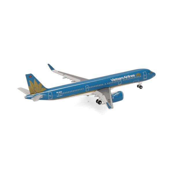 Herpa 537919 1/500 Ölçek, Vietnam Havayolları Airbus A321neo, VN-A624, Metal, Sergilemeye Hazır Model Yolcu Uçağı
