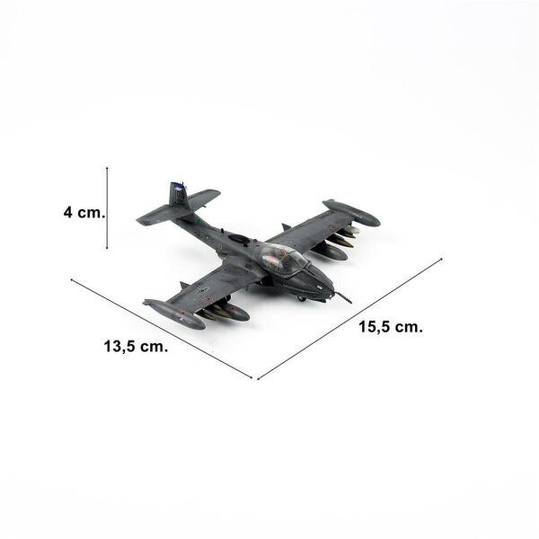 QD186 1/72 Ölçek, A-37 (Dragonfly) US Air Force, Sergilemeye Hazır Savaşl Uçağı Modeli