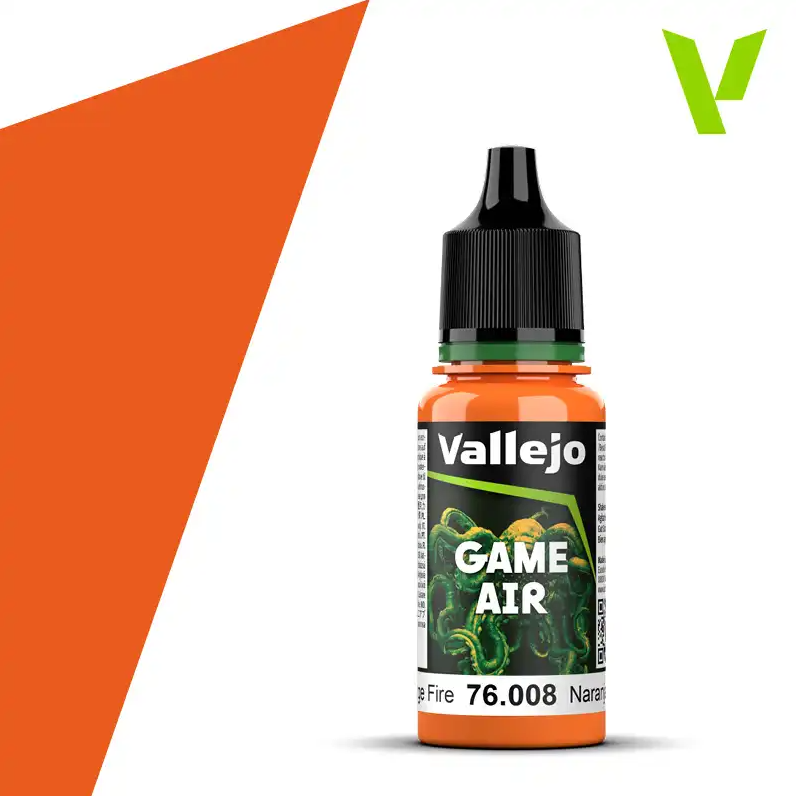 Vallejo 76008 18 ml. Orange Fire, Model Air Serisi Model Boyası