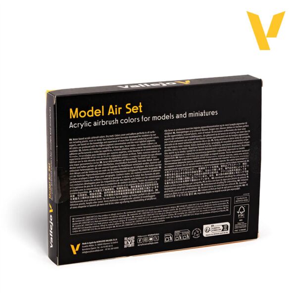 Vallejo 71193 16x18 ml. RLM Colors, Model Air Serisi Model Boyası Seti