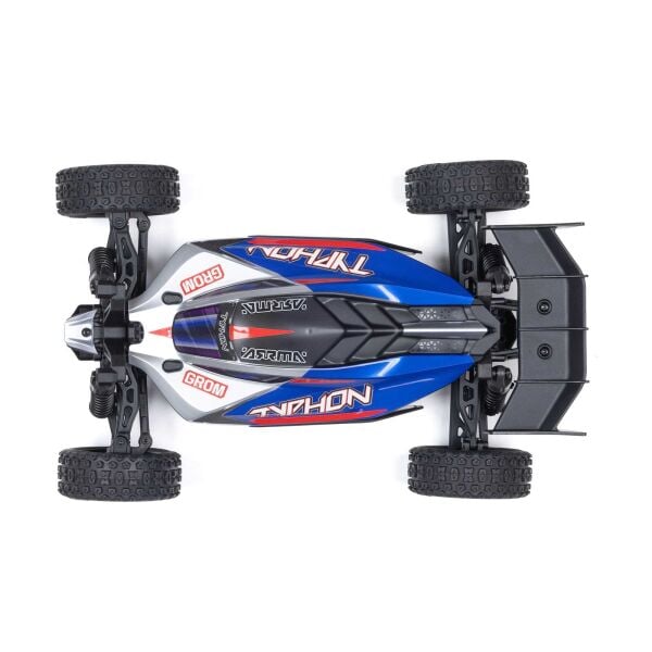 ARRMA 1/14 TYPHON GROM MEGA 380 Brushed 4x4 Buggy RTR Mavi