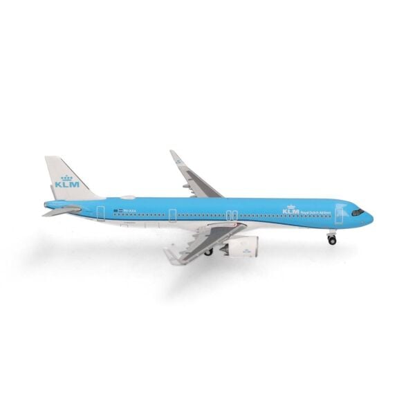 Herpa 538053 1/500 Ölçek, KLM Airbus A321neo, PH-AXA, Metal, Sergilemeye Hazır Model Yolcu Uçağı