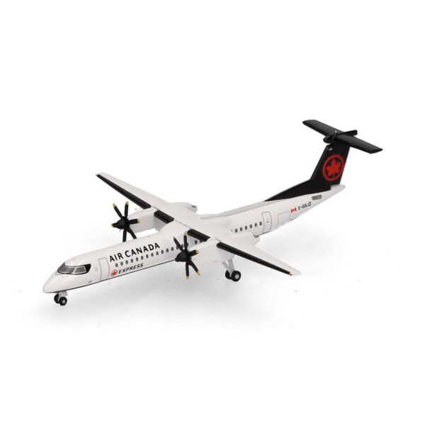 Herpa 538091 1/500 Ölçek, Air Canada Express Bombardier Q400, C-GSJZ, Metal, Sergilemeye Hazır Model Yolcu Uçağı