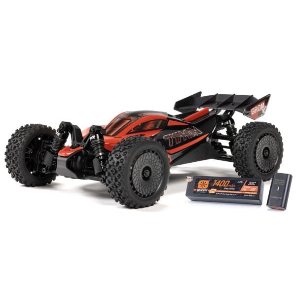 ARRMA 1/14 TYPHON GROM 223S DSC 4X4 RTR Brushless Buggy (Pil + Şarj Aleti Dahil) Kırmızı