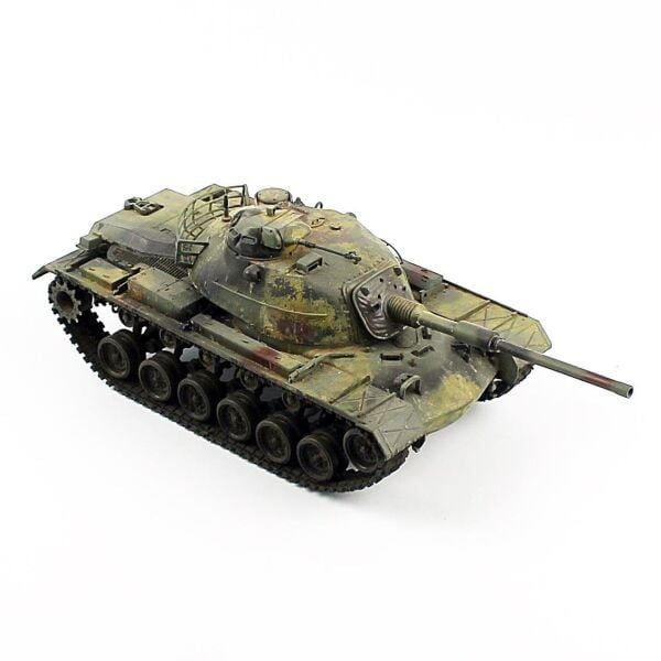 QD285 1/35 Ölçek, M48A2 us Kara Kuv., Sergilemeye Hazır Plastik Tank Modeli