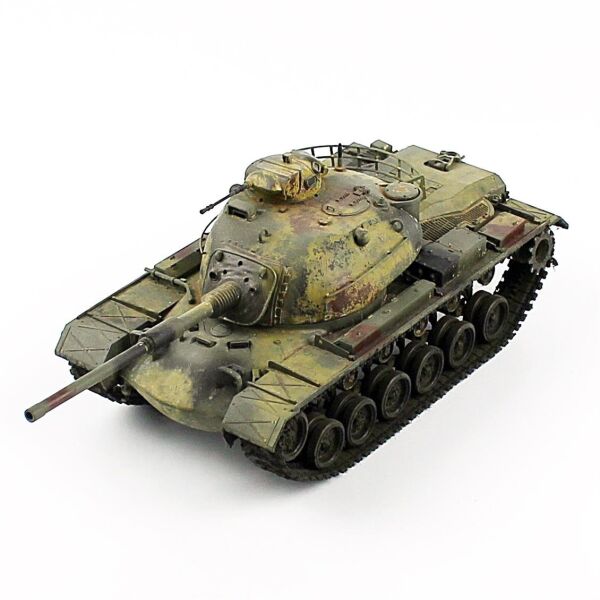 QD285 1/35 Ölçek, M48A2 us Kara Kuv., Sergilemeye Hazır Plastik Tank Modeli