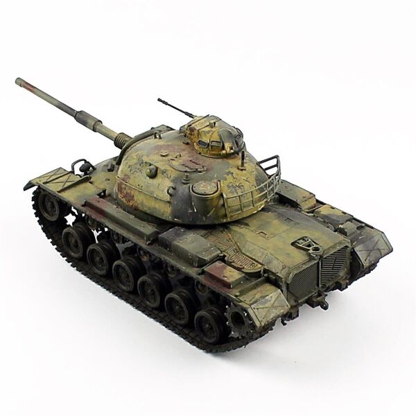 QD285 1/35 Ölçek, M48A2 us Kara Kuv., Sergilemeye Hazır Plastik Tank Modeli