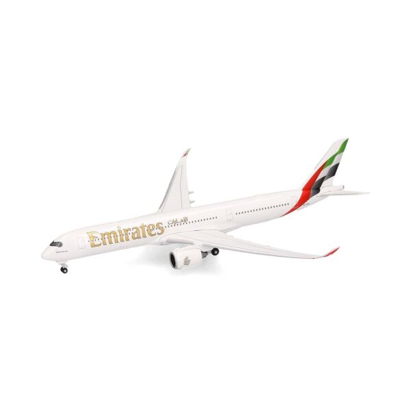 Herpa 538206 1/500 Ölçek, Emirates Airbus A350-900, A6-EXA, Metal, Sergilemeye Hazır Model Yolcu Uçağı