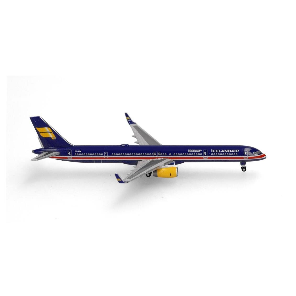 Herpa 538237 1/500 Ölçek, Icelandair Boeing 757-300 (100 Years Icelandic Independence) TF-ISX, Metal, Sergilemeye Hazır Model Y