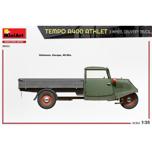 MiniArt Tempo A400 Athlet 3 Tekerlekli Servis Kamyonu