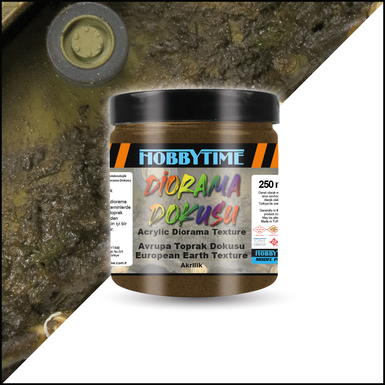 Hobbytime 596 250 ml. Avrupa Toprak Dokusu (European Earth Texture)