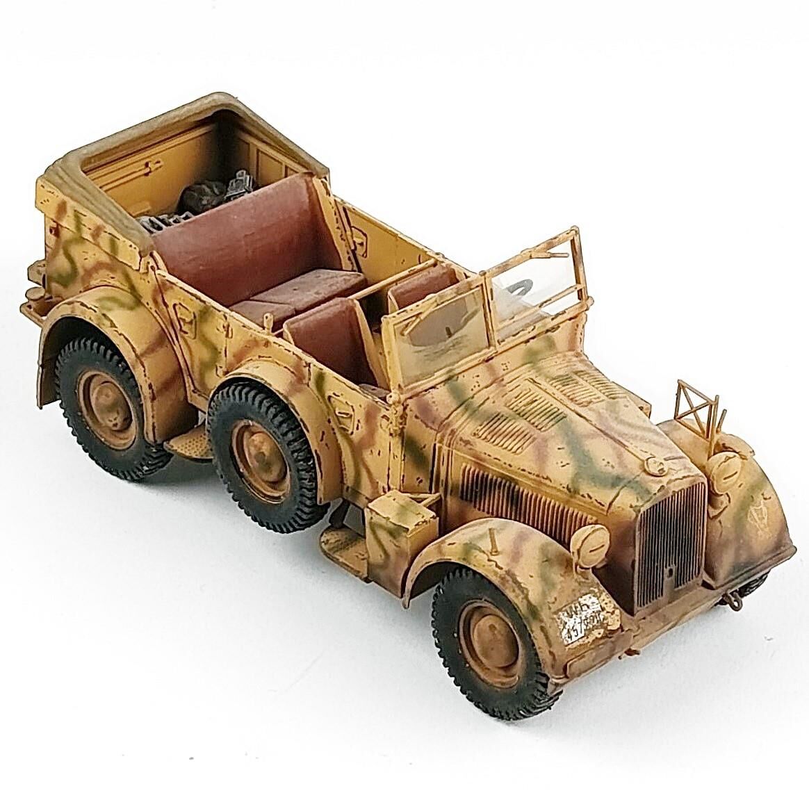 QD287 1/35 Ölçek, Horrch 1a Alman Rütbeli, Radyo aracı, Doğu Cephesi, Sergilemeye Hazır Plastik  Model