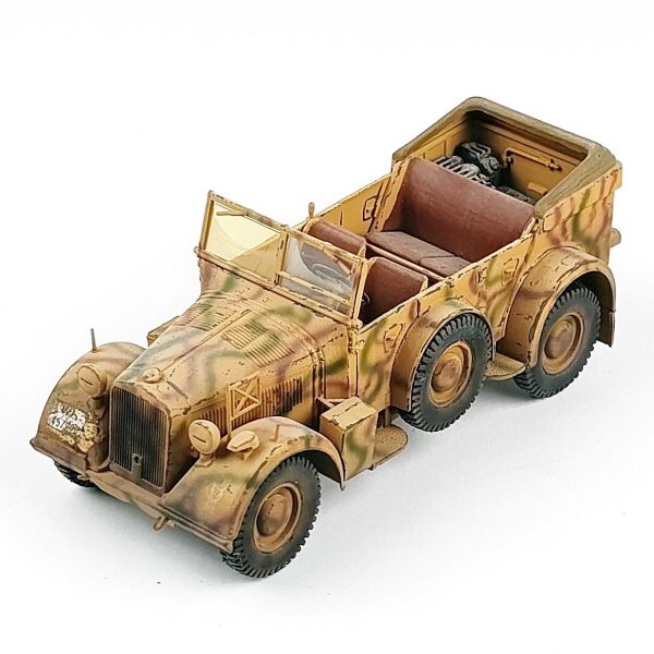 QD287 1/35 Ölçek, Horrch 1a Alman Rütbeli, Radyo aracı, Doğu Cephesi, Sergilemeye Hazır Plastik  Model