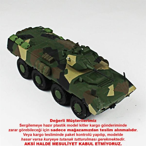 QD203 1/35 Ölçek, PARS 8x8 Scratch, Sergilemeye Hazır Plastik Tank Maketi