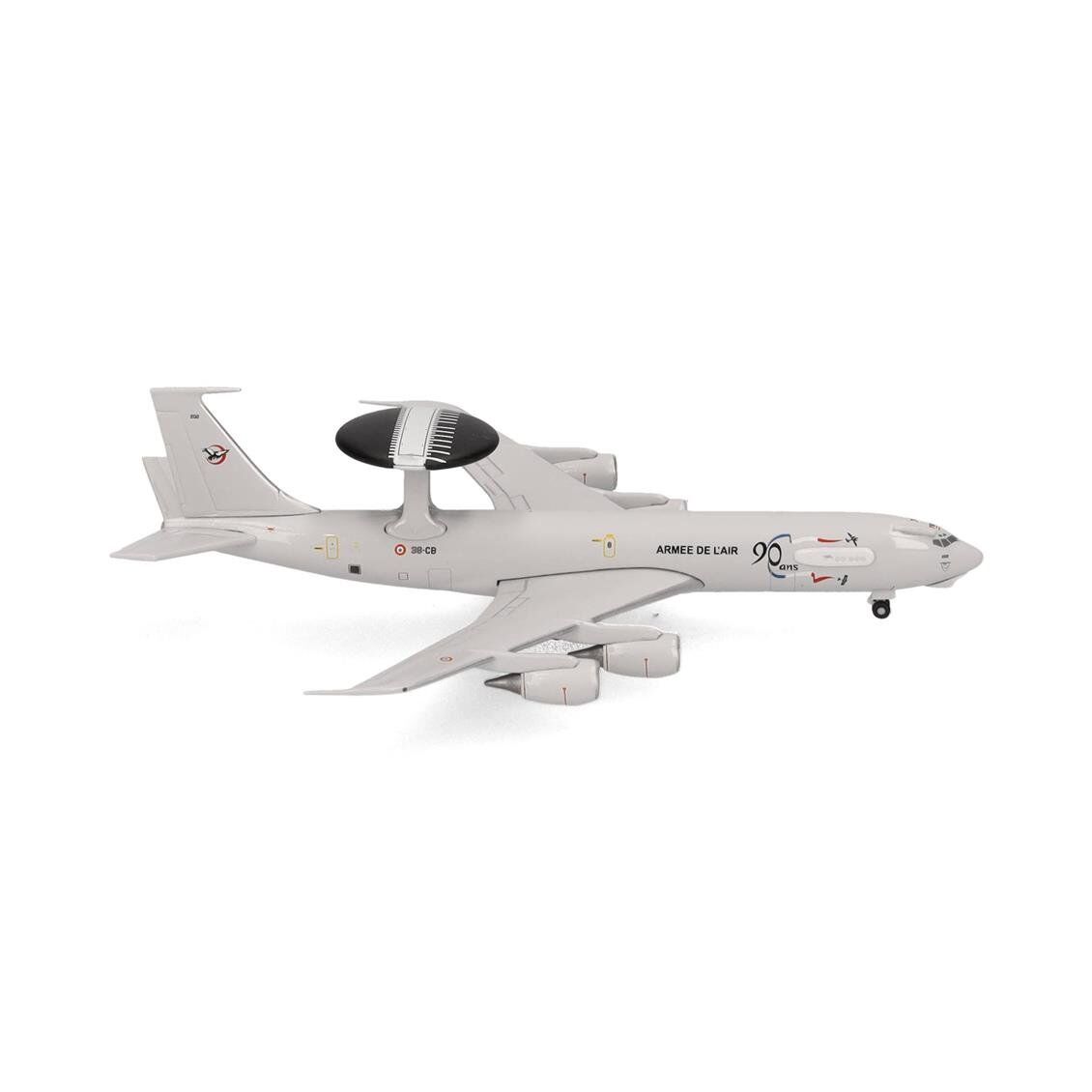 Herpa 538299 1/500 Ölçek, Fransa Hava Kuvvetleri Boeing E-3F Sentry (36th Airborne CCW) Charognard, Metal, Sergilemeye Hazır Mo