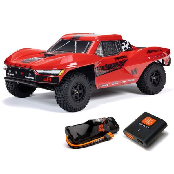 Arrma 1/10 FURY 2WD Brushed (Pil + Sarj Dahil) Kırmızı