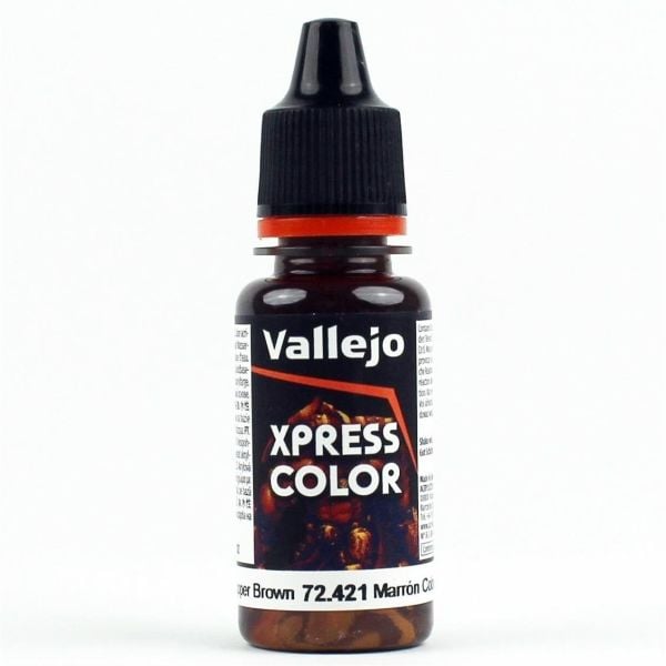 Vallejo 72421 18 ml. Copper Brown, Xpress Game Color Serisi Model Boyası