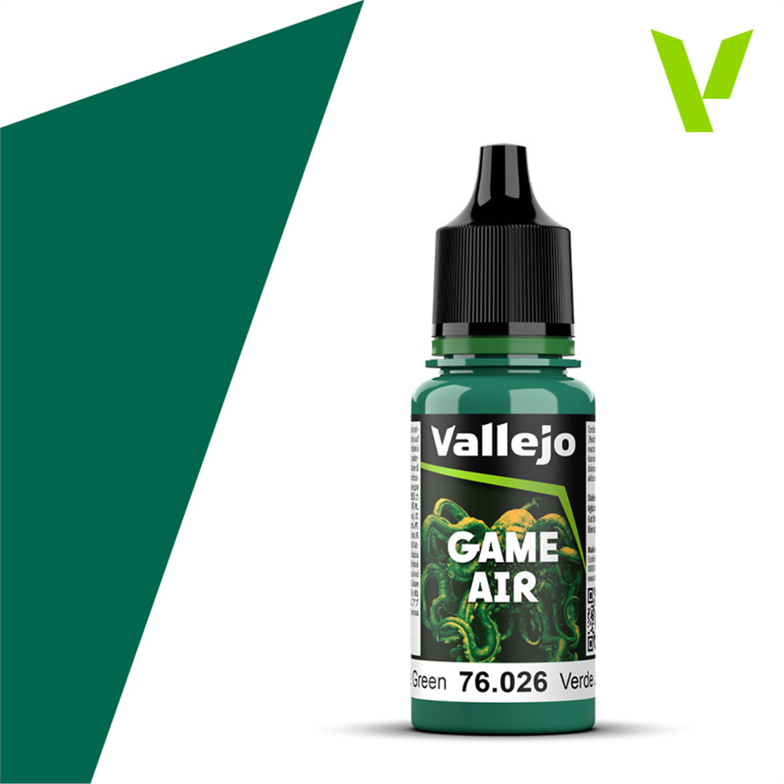 Vallejo 76026 18 ml. Jade Green, Model Air Serisi Model Boyası