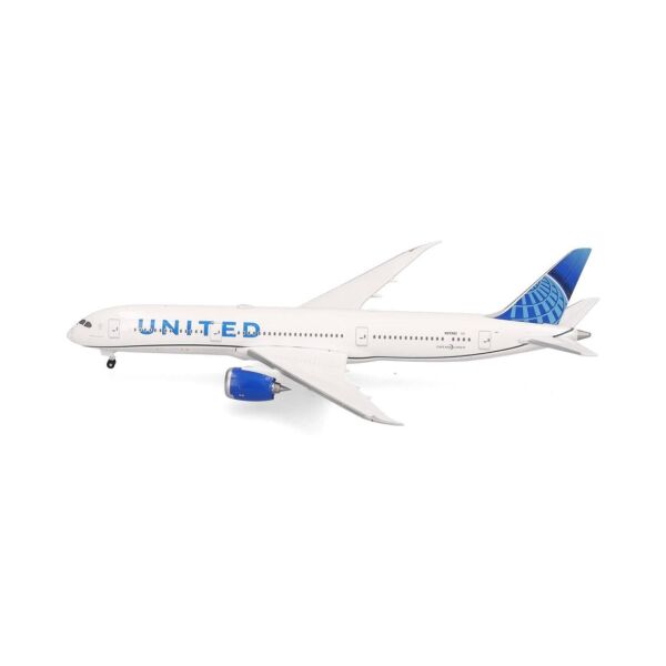 Herpa 538329 1/500 Ölçek, United Airlines Boeing 787-9 Dreamliner, N25982, Metal, Sergilemeye Hazır Model Yolcu Uçağı