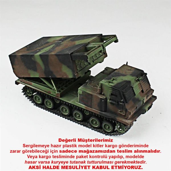 QD206 1/35 Ölçek, MLRS, Dragon, Sergilemeye Hazır Plastik Tank Maketi