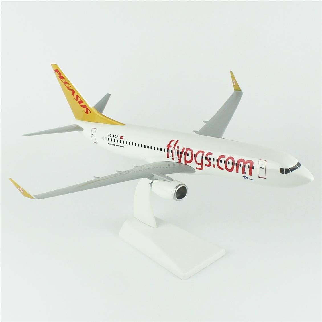 THY032 1/100 Ölçek, Pegasus A320 Yolcu Uçağı, Sergilemeye Hazır Plastik Standlı Model