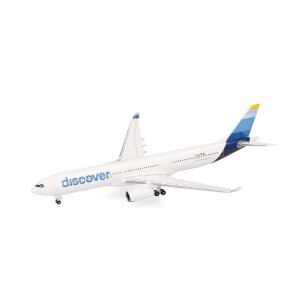 Herpa 538343 1/500 Ölçek, Discover Airlines Airbus A330-300, D-AIKK, Metal, Sergilemeye Hazır Model Yolcu Uçağı