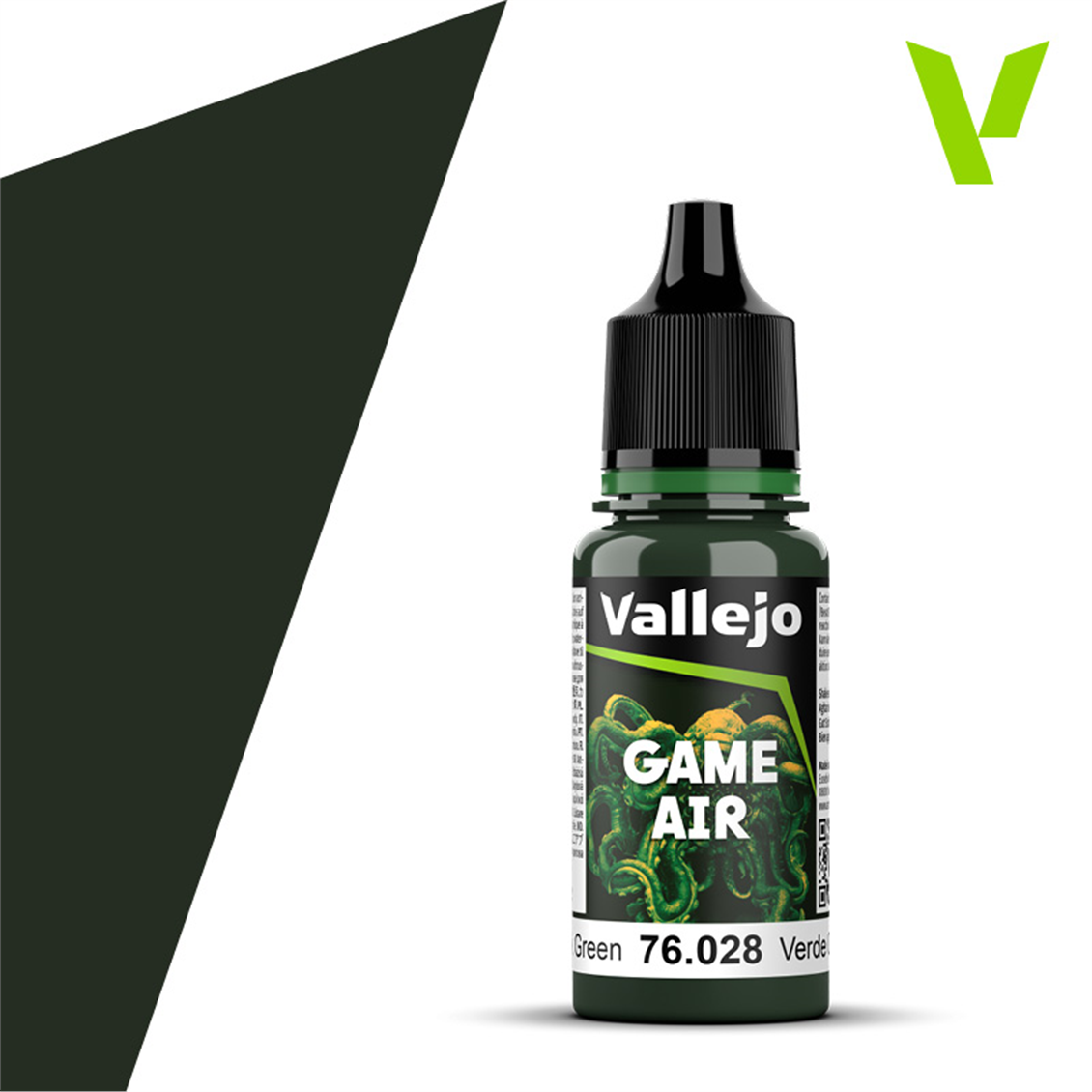 Vallejo 76028 18 ml. Dark Green, Model Air Serisi Model Boyası