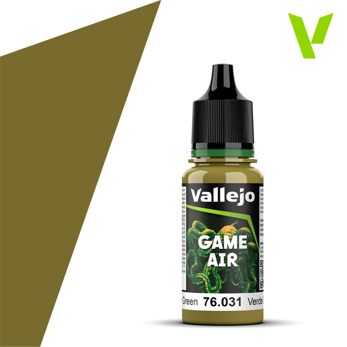 Vallejo 76031 18 ml. Camouflage Green, Model Air Serisi Model Boyası