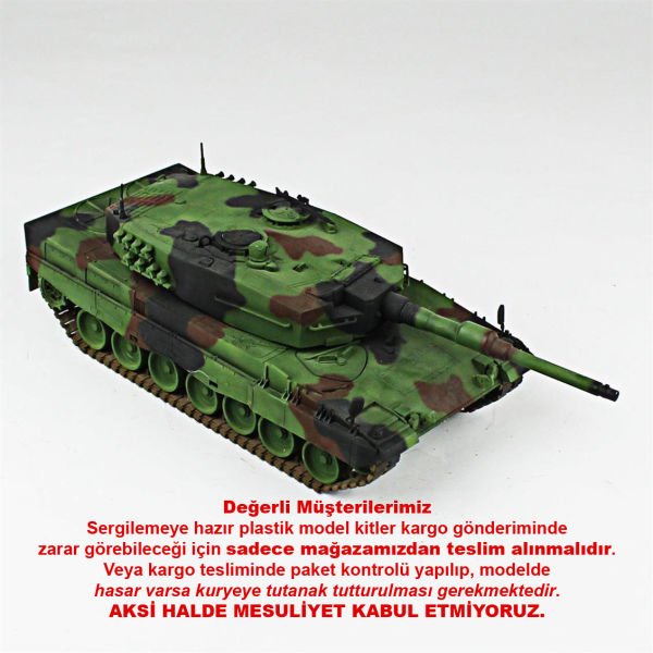 QD210 1/35 Ölçek, Leopard 2A4, Esci, Sergilemeye Hazır Plastik Tank Maketi
