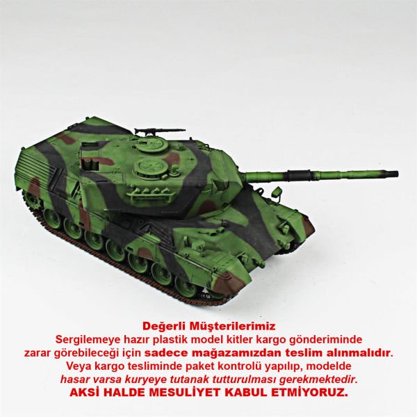 QD211 1/35 Ölçek, Leopard 1A4, Tamiya, Sergilemeye Hazır Plastik Tank Maketi