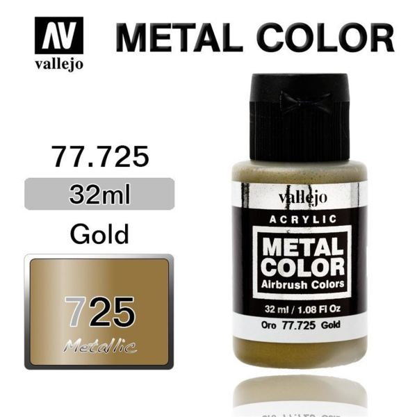 Vallejo 77725 32 ml. Gold, Metal Color Serisi Model Boyası