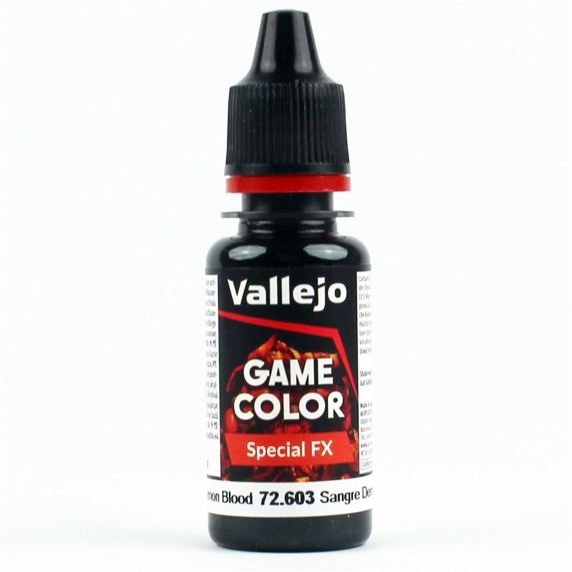 Vallejo 72603 18 ml. Demon Blood, Special FX Game Color Serisi Model Boyası